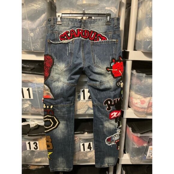 BIEPA Jeans Streetwear Fashion Jeans sz. 32" - Picture 2 of 12